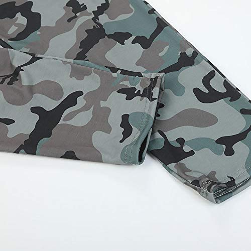 Sylar Pantalones Camuflaje Mujer Invierno Clásico Slim Fit Bolsillo Pantalones Casuales Deportivos Cómodo Pantalones Lápiz Rectos Pantalones De Yoga