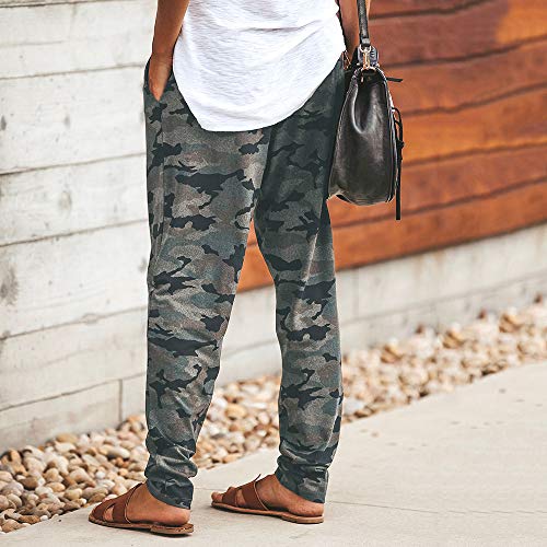 Sylar Pantalones Camuflaje Mujer Invierno Clásico Slim Fit Bolsillo Pantalones Casuales Deportivos Cómodo Pantalones Lápiz Rectos Pantalones De Yoga