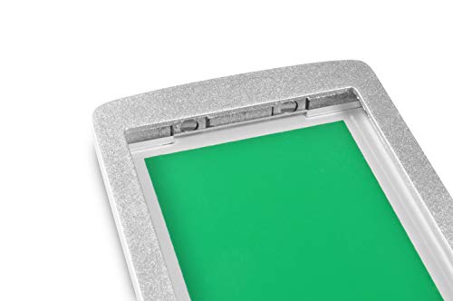 SynMe Gran Cartel Deslizante Libre/Ocupado - Neutro: Verde/Rojo - 175 x 50 mm - Superficie Adhesiva 3M en la Parte Posterior - 4 imanes Integrados en el Marco, asegurando la Unidad Deslizante (1)