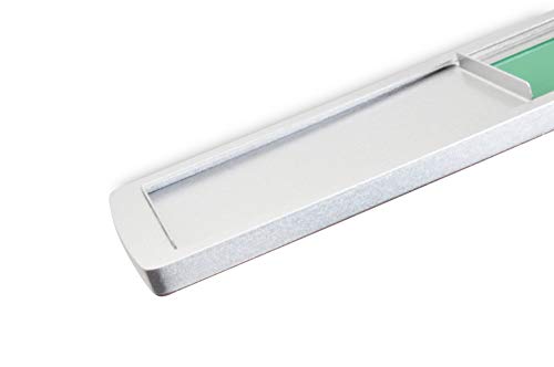 SynMe Gran Cartel Deslizante Libre/Ocupado - Neutro: Verde/Rojo - 175 x 50 mm - Superficie Adhesiva 3M en la Parte Posterior - 4 imanes Integrados en el Marco, asegurando la Unidad Deslizante (1)