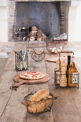T & G Woodware – Provence Cesta Ovalada wireware, marrón rústico, pequeño