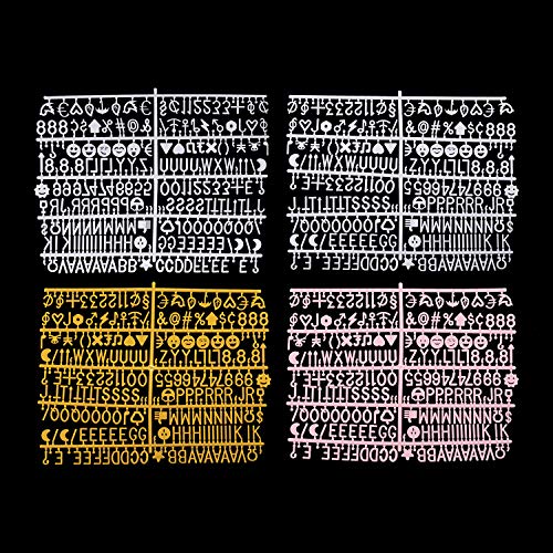Tablero de letras de fieltro con 510 letras reemplazables y emojis, 25,4 x 25,4 cm, madera de roble macizo, con gancho de metal en la pared, decorativo, color rosa