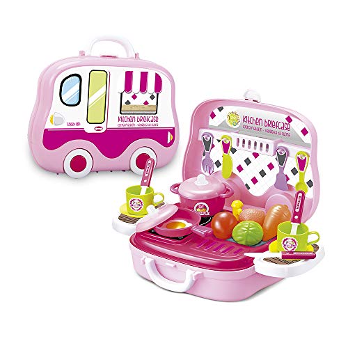 Tachan- Maletín Cocina con Alimentos Food Truck, Color Rosa (CPA 723008915A)