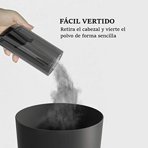 TACKLY Aspirador Coche de Mano sin Cable Potente – Aspiradora Mini sin Bolsa portátil – máquina Limpia tapicerías Asientos – Uso para Coche hogar Oficina Local