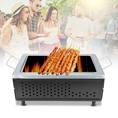 Taidda 40CM Barbacoa extraíble Barbacoa de carbón, Cerámica Japonesa Hibachi BBQ Table Grill Yakitori Barbacoa de Carbón Grill