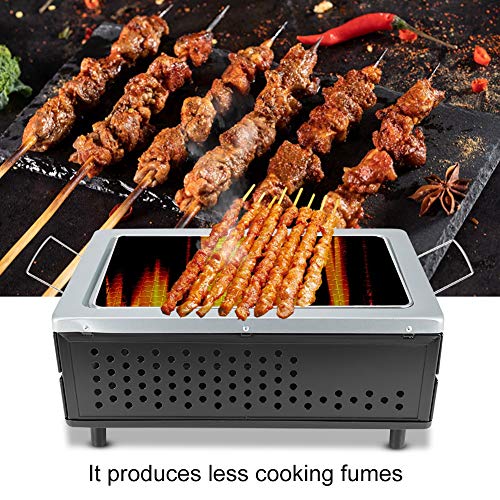 Taidda 40CM Barbacoa extraíble Barbacoa de carbón, Cerámica Japonesa Hibachi BBQ Table Grill Yakitori Barbacoa de Carbón Grill