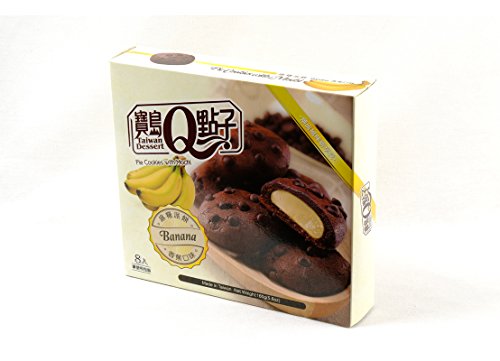 Taiwan Dessert - Galletas Rellenos De Crema De Mochi Con Sabor A Platano 160G