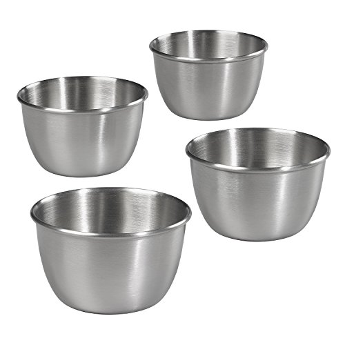 Tala Cooking Moldes para Postres Individuales o Flaneras, Acero Inoxidable, Plateado, 5x8 cm