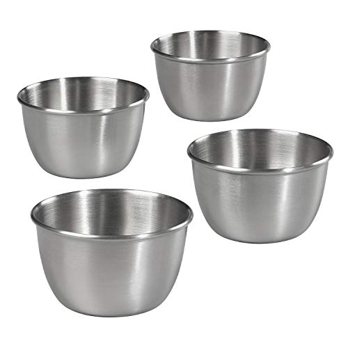 Tala Cooking Moldes para Postres Individuales o Flaneras, Acero Inoxidable, Plateado, 5x8 cm