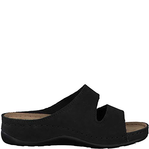 Tamaris Mujer Zuecos, señora Sandalias achineladas, Pantuflas,Chinelas,Mulas,Zapatillas,Slip on,Diapositivas,Black,38 EU / 5 UK