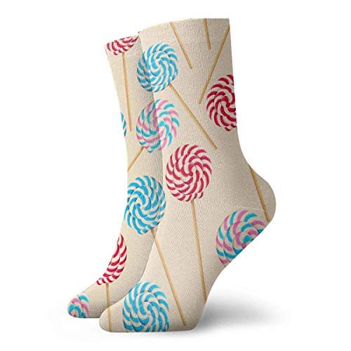Tammy Jear Colorido delicioso remolino piruletas hombres mujeres moda linda novedad divertido arte casual calcetines