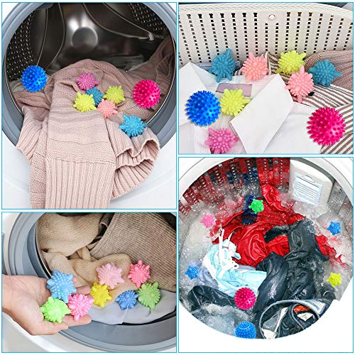 TANCUDER - 8 Pelotas de Secado de PVC para Secadora, para Lavar, Lavar, Pelotas de Secado para Ropa más esponjosa, sólidas, Lavadora, Pelota, Resistente a la Temperatura