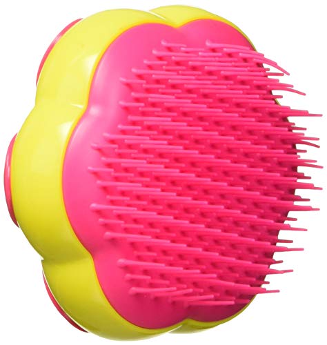 Tangle Teezer Flower pot - Cepillo para el pelo, color rosa y amarillo (6 pétalos)