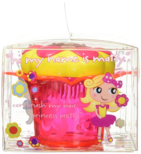 Tangle Teezer Flower pot - Cepillo para el pelo, color rosa y amarillo (6 pétalos)