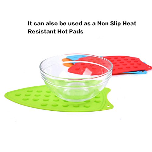 Tangser - Almohadilla de silicona multiusos para tabla de planchar, resistente al calor, almohadilla de silicona resistente al calor para apoyar hierro, color negro