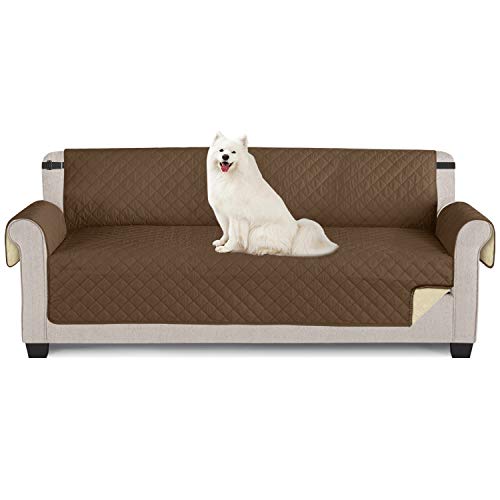 TAOCOCO Funda de sofá Impermeable Funda de cojín de protección para Mascotas Funda de sofá antisuciedad (Marrónl/ 4 Plazas 195 * 218cm)