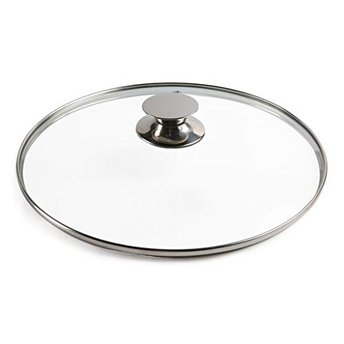 Tapa de Cristal Pan universal cubierta de sustitución Sartenes Wok Reemplazar Pot tapas cubierta transparente templado tapa de vidrio Cazo por la cocina casera Cocina de cocina ( Size : 33CM/13inch )