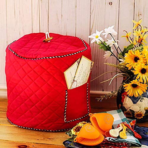 Tapa instantánea Cubierta Protectora contra el Polvo para Olla de presión eléctrica Electrodomésticos de Cocina Accesorios 6qt (Color : Red)