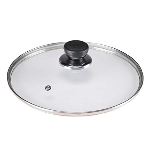 Tapa Sarten Templado tapa de vidrio Pan sartén vapor cubierta transparente del hogar tapa de la olla reemplazo Pan cobertura universal (Size : 38cm)