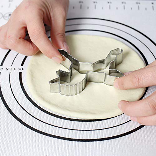 Tapete de Silicona para Hornear Baking Mat,Estera de silicona para hornear,Tapete para Hornear de Silicona con Medidas Adecuados para Hacer Pan y Pasteles en el Hogar (19.6x15.7 Inch)