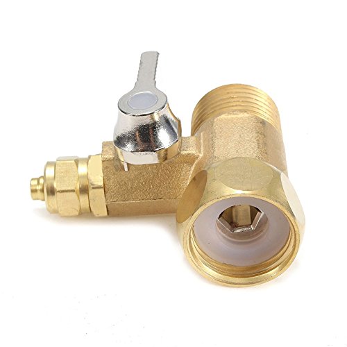 Tapón de agua de latón con válvula de bola de alimentación de 1,27 a 0,63 cm, sistema de ósmosis inversa para purificador de agua