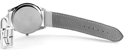 TAPORT® Reloj de cuero plateado para los fans de Fortnite.