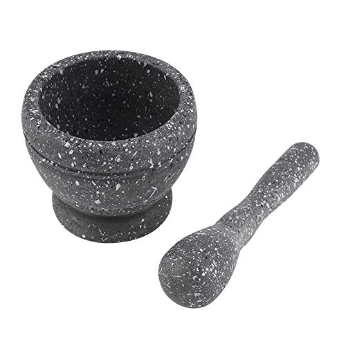 Tarente Herramienta Manual de plástico Grinder ajo Especias Hierbas Maja mortero Juego de molienda Cocina un tazón (# 4)