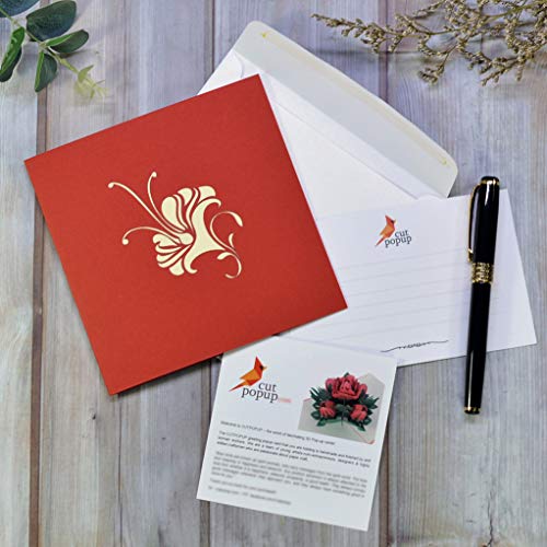 Tarjeta de felicitación 3D para el día de la madre, arte en papel y manualidades, diseño encantador, imagen tan feliz que es apta para cumpleaños, especialmente para el día de la madre