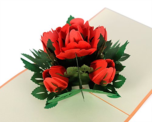 Tarjeta de felicitación 3D para el día de la madre, arte en papel y manualidades, diseño encantador, imagen tan feliz que es apta para cumpleaños, especialmente para el día de la madre