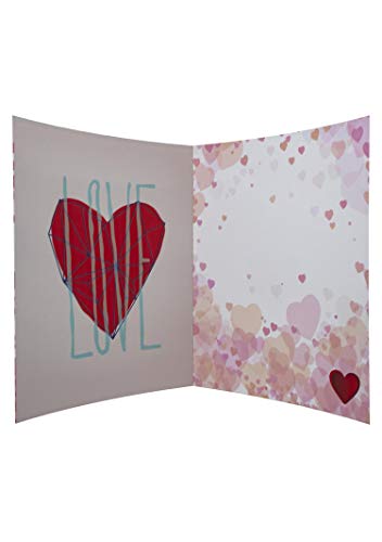 Tarjeta de felicitación, diseño de corazón