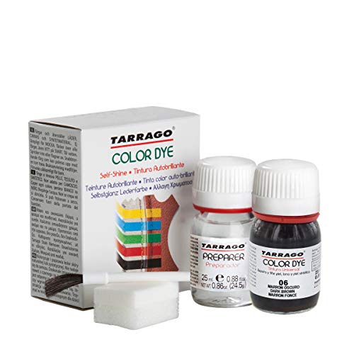 Tarrago | Self Shine Color Dye 25 ml | Tintura Autobrillante para Zapatos y Accesorios | Cubre Rozaduras y Desgastes del Calzado