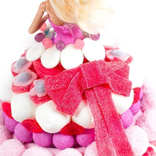 Tarta chuches muñeca vestido golosinas