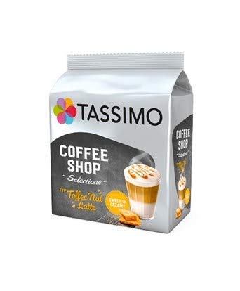 Tassimo Café Latte Macchiato Selección - Baileys/Gevalia/L'OR Latte Macchiato/Coffeeshop Selection Toffee-Nut Latte/Jacobs Latte Macchiato Vanilla Cápsulas de Café - 5 Paquetes (40 Porciones)
