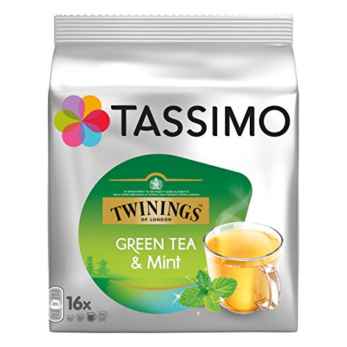 Tassimo Twinings Té verde y Menta, Paquete de 2, 2 x 16 T-Discs