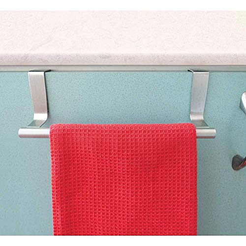 Tatkraft Horizon Toallero para Puertas, Colgador de Paño de Cocina y Baño, Acero Inoxidable