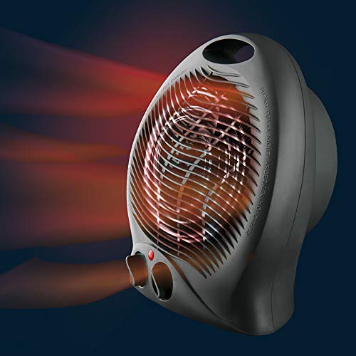 Taurus Gobi-Calefactor, termoventilador, silencioso, 2000 W, termostato Ajustable, función ventilación, 2 Posiciones de Calor, asa de Transporte, Negro