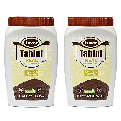 Tavor Tahini – 454 gr – Pasta de sésamo con origen de Humera: apto para veganos, sin gluten, sin nueces y kosher (2 Pack)