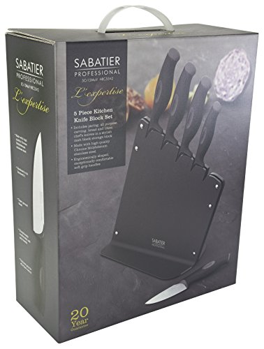 Taylors Eye Witness Cuchillero De Cocina Más Sabroso - 5 Piezas Acero Inoxidable Molibdeno Cromado Cuchillas Afiladas Finamente Molidas Gama Profesional L'Expertise