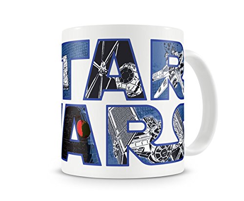 Taza de café con logotipo de Star Wars.