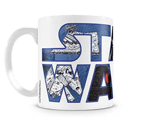 Taza de café con logotipo de Star Wars.