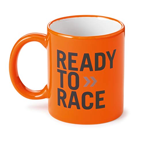 Taza de café de KTM, color naranja con logotipo