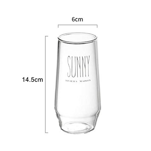 Taza de vidrio Leche Jugo Taza de agua Café Té Cola Tazas Desayuno Yogur Oso Copas de vino Inicio Restaurante Bar Proveedor Regalos 450ML-L-White_401-500ml