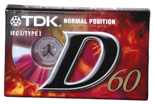 TDK Audio Tape D C-60 Audio Cassette 60 min 1 Pieza(s) - Cinta de Audio/Video (60 min, 1 Pieza(s))