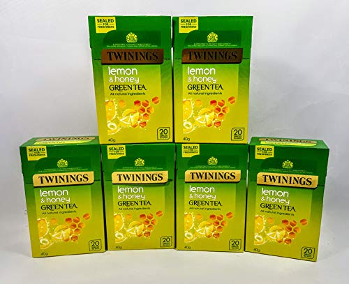 Té verde miel limón infusión con Steens MGO crudo sin pasteurizar Nueva Zelanda Manuka Miel, taza y cuchara.