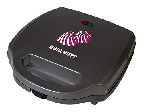 Team Kalorik Máquina de donuts, Para 6 bizcochos o donuts, Placas de cocción antiadherentes, 900 W, Negro, TKG CKM 1002 NYC