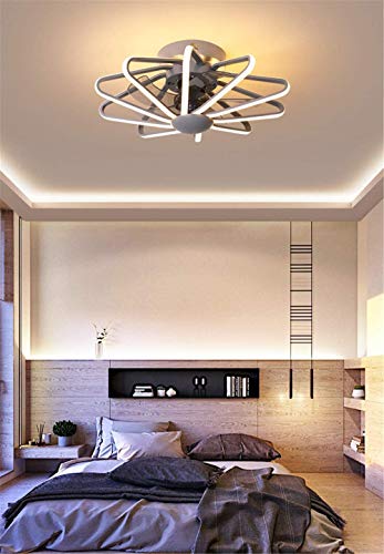 Techo moderno de la lámpara, a distancia de control de techo regulable Luz 3 velocidades del viento, de techo ventilador silencioso, restaurante decoración interior iluminación Ventilador Dormitorio