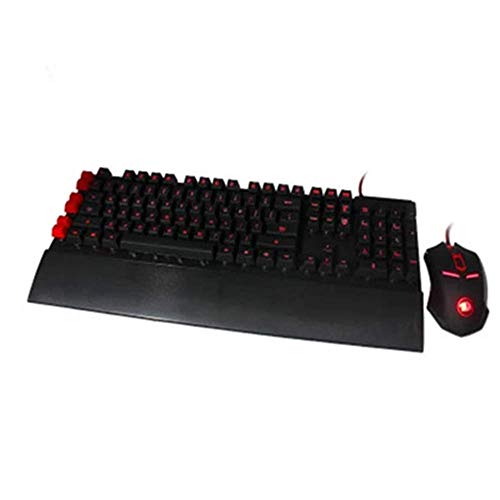 Teclado ordinario teclado Ratón Teclado Teclado de ordenador del juego de siete a color retroiluminada suspendido del juego del ratón del teclado ajustado diseño ultra-delgado teclado inalámbrico ultr