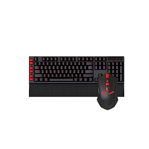 Teclado ordinario teclado Ratón Teclado Teclado de ordenador del juego de siete a color retroiluminada suspendido del juego del ratón del teclado ajustado diseño ultra-delgado teclado inalámbrico ultr