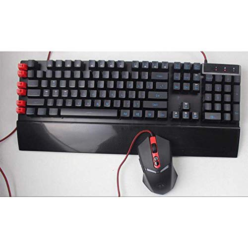 Teclado ordinario teclado Ratón Teclado Teclado de ordenador del juego de siete a color retroiluminada suspendido del juego del ratón del teclado ajustado diseño ultra-delgado teclado inalámbrico ultr