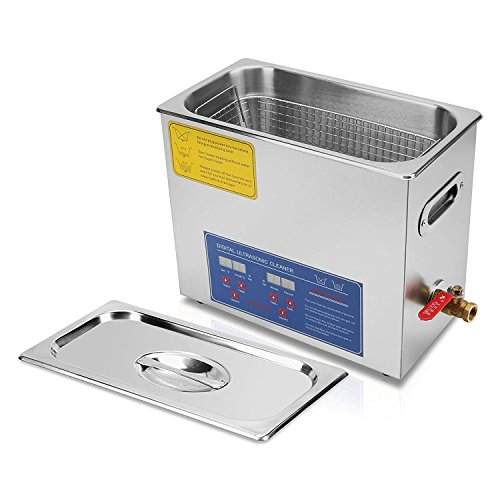 Tecmaqui Digital de ultrasonidos máquina de limpieza para la limpieza de acero inoxidable 6L